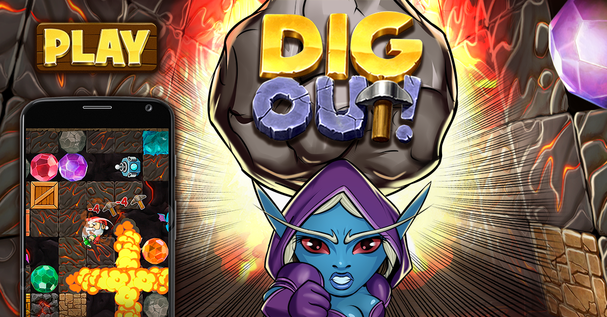 "Dig out" mobile game