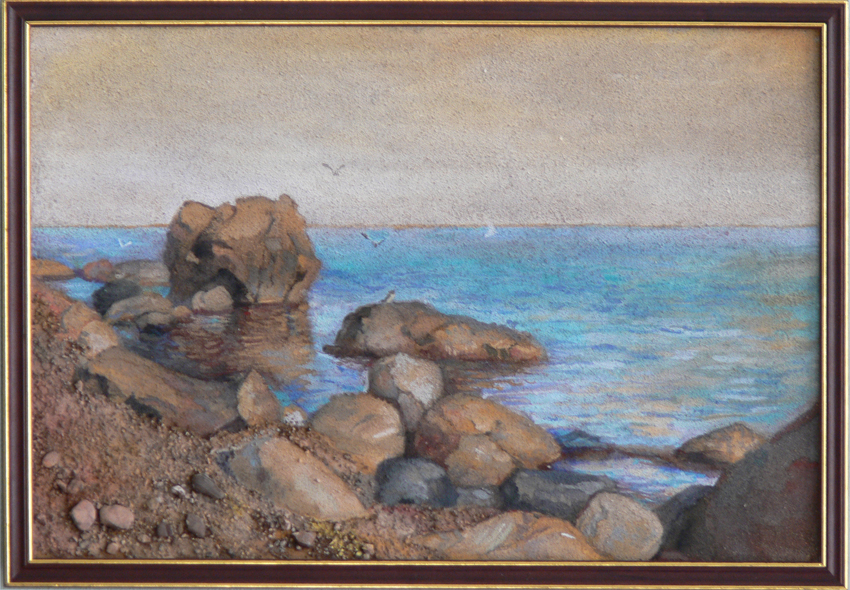 берег моря (копия с Левитана)