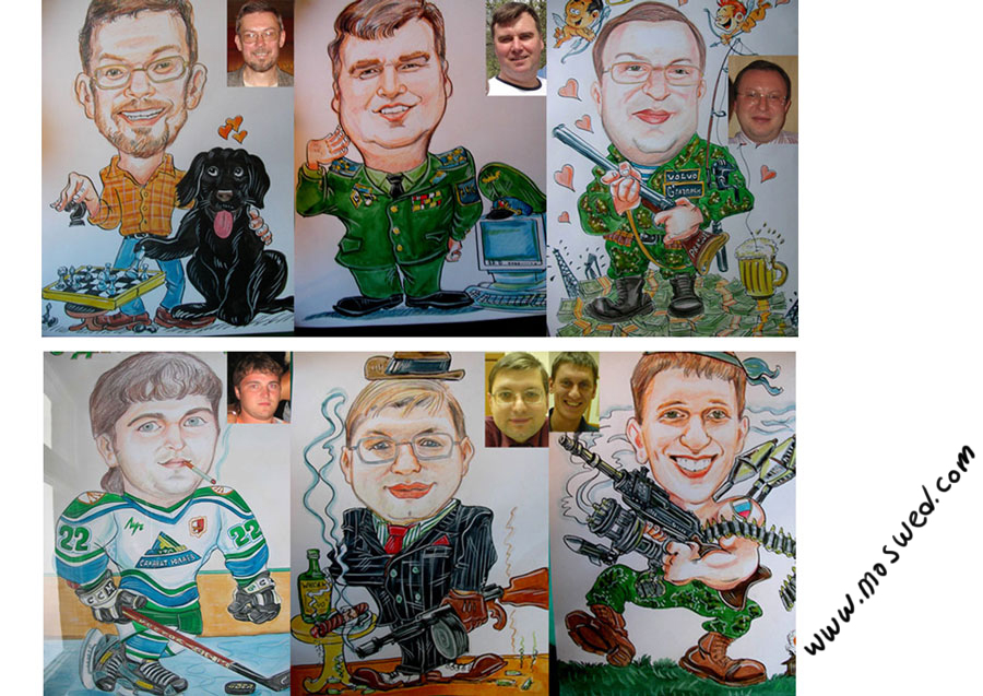 шарж на 23 февраля