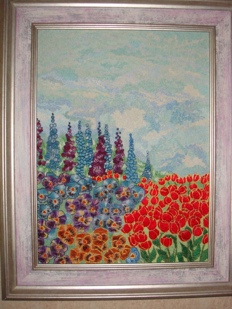 вышивка-картина "Альпийский луг"