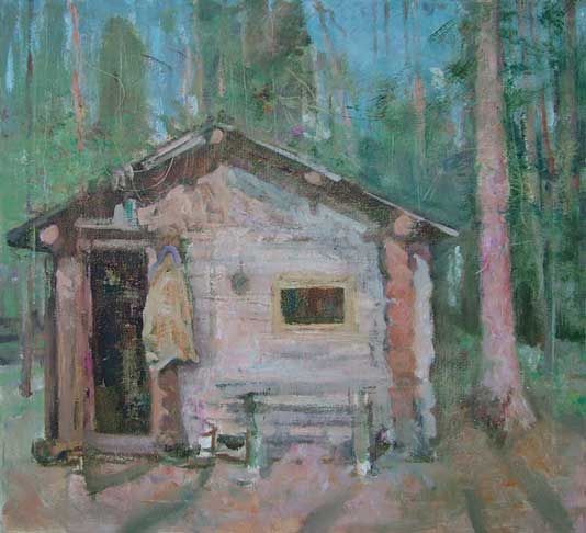 За Яснэгом. 59х54. х.м.