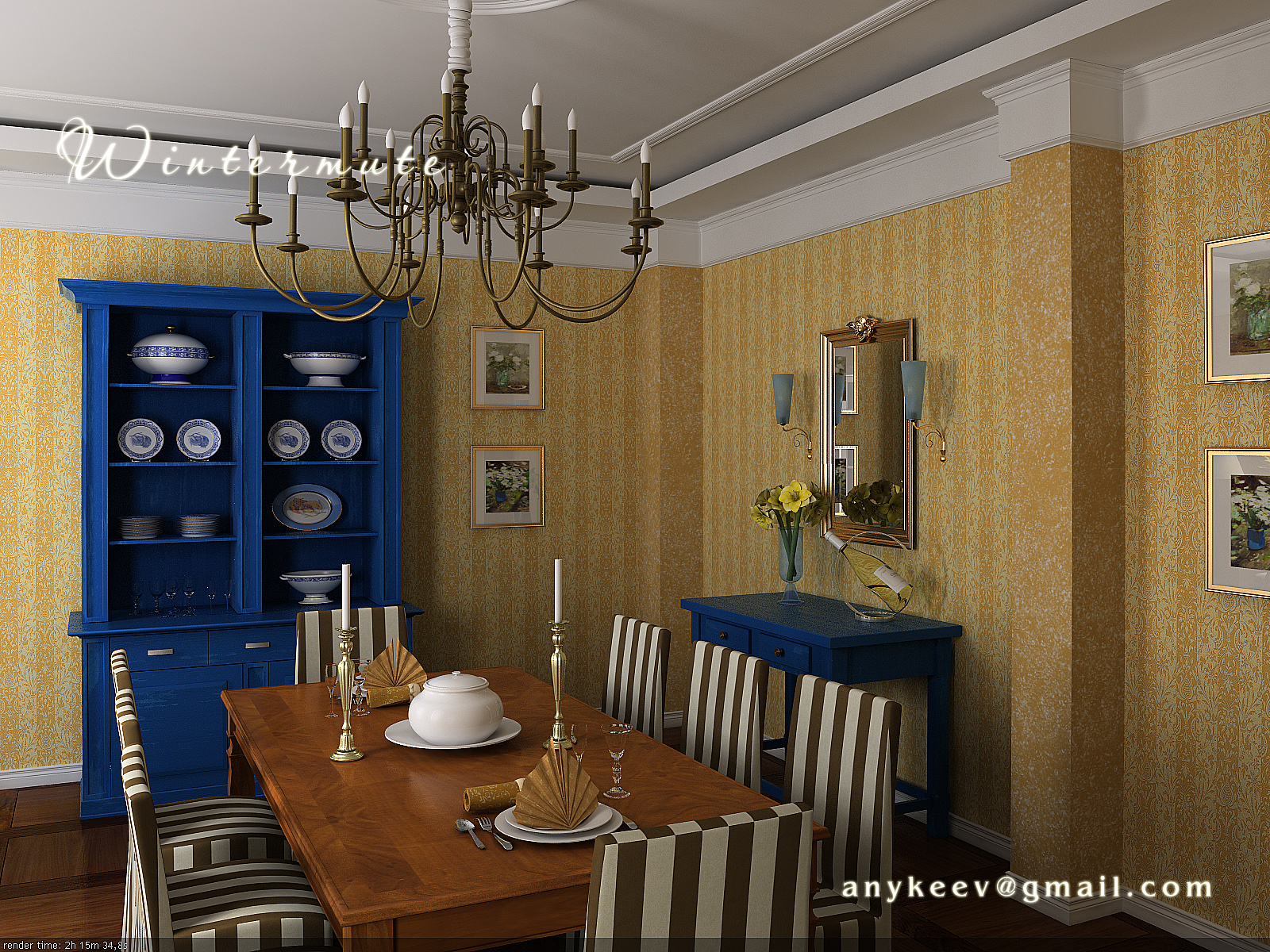 Столовая комната вид4