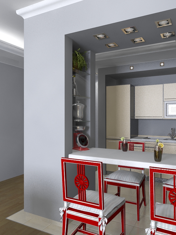 Гостиная-кухня 1.3