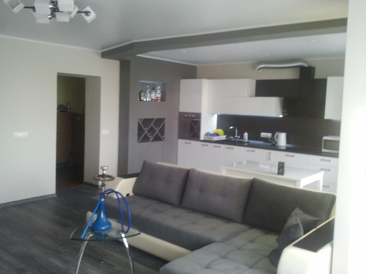 Кухня объединенная с гостиной