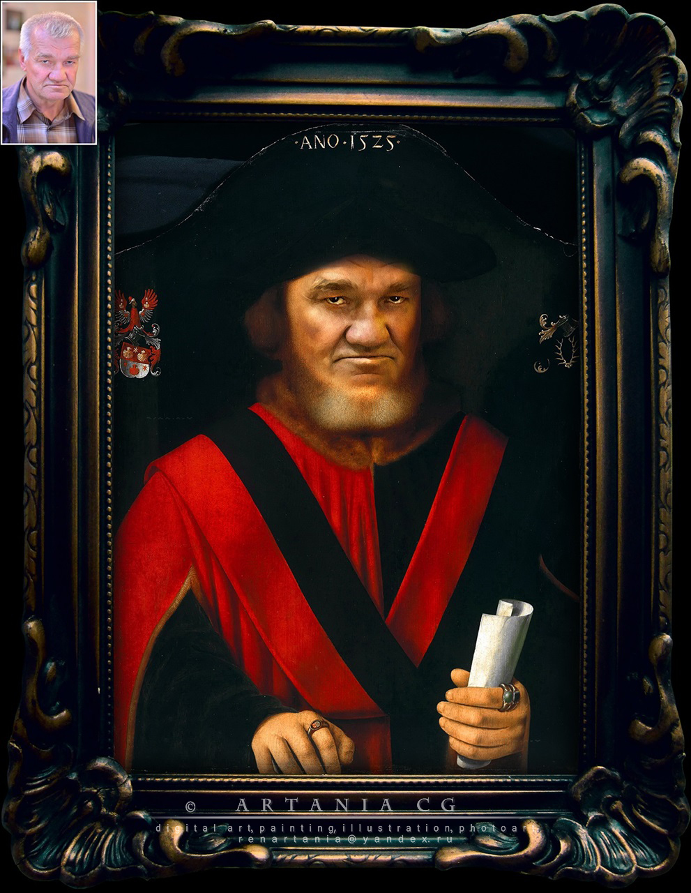 Коллаж - персонаж для оформления