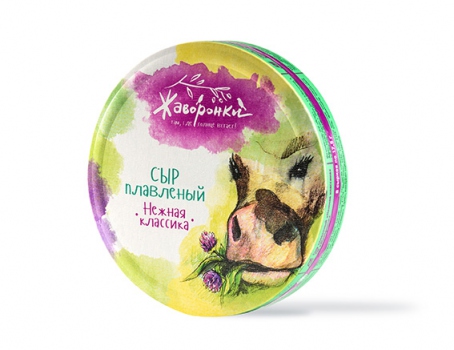 Упаковка плавленного сыра "Жаворонки"