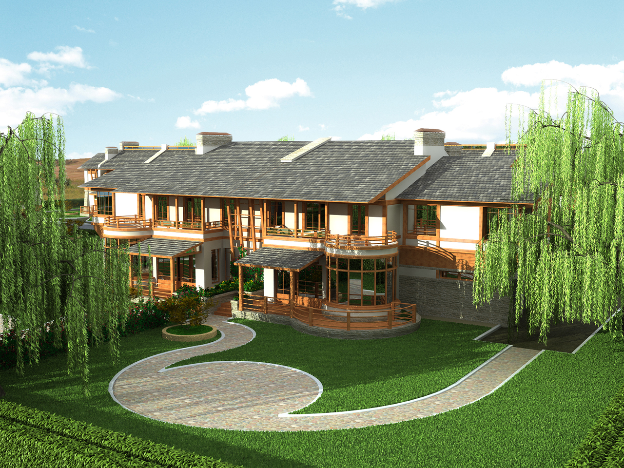 Блокированный дом в "японском" стиле