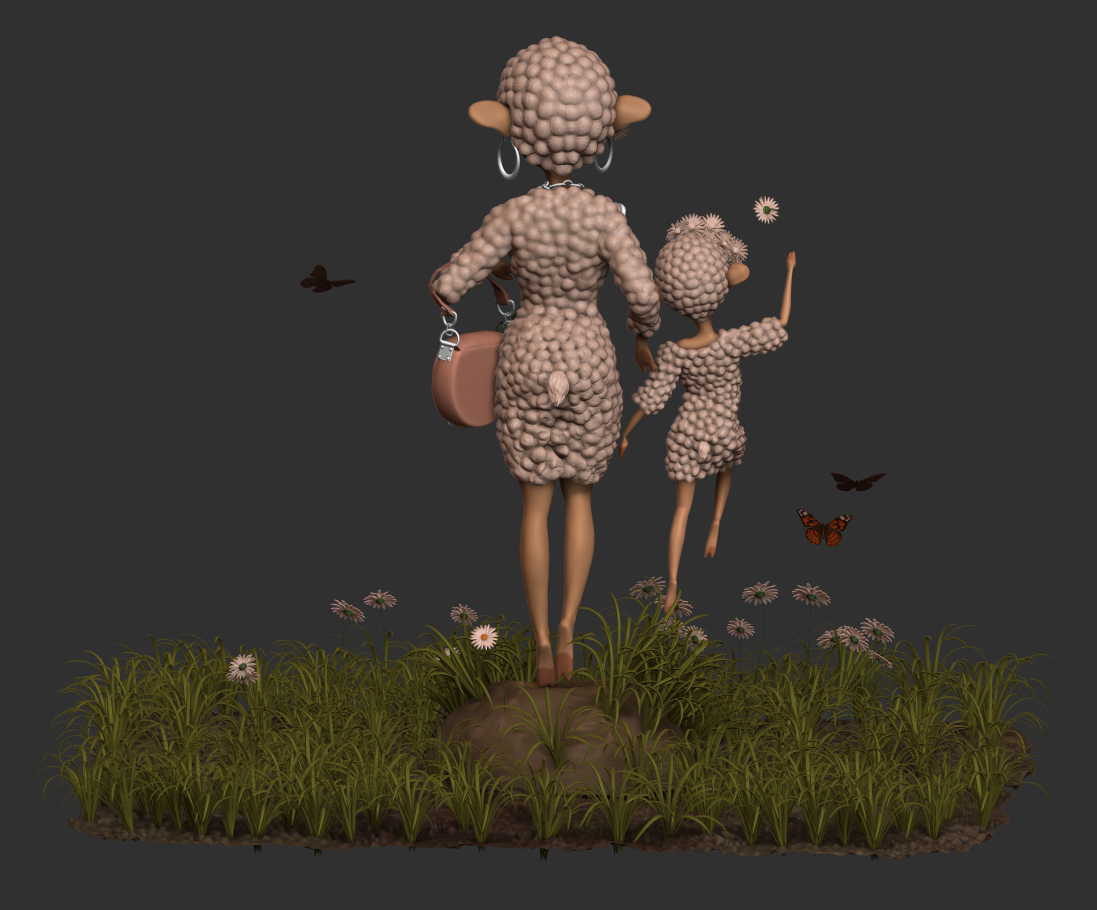 моделирование персонажей "Год овцы"_11