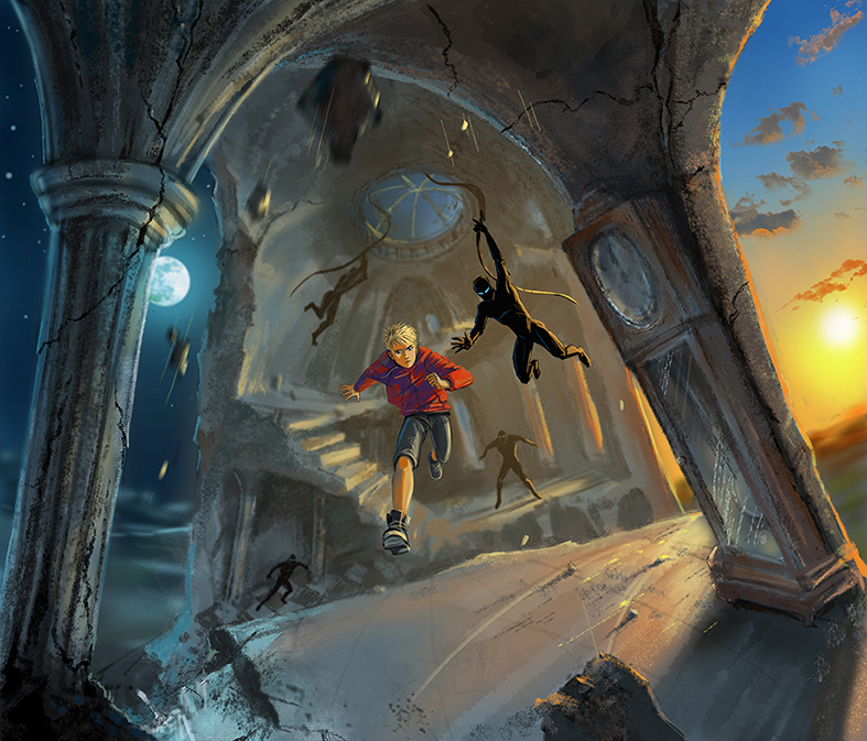 Иллюстрация по повести В. Крапивина "Застава на якорном поле&quot