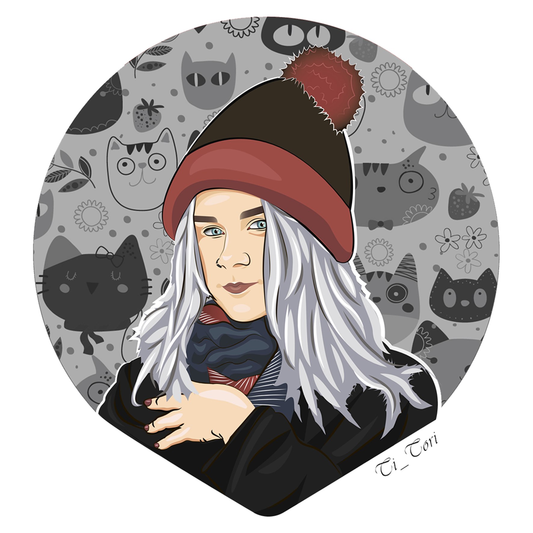 векторный Арт Портрет 