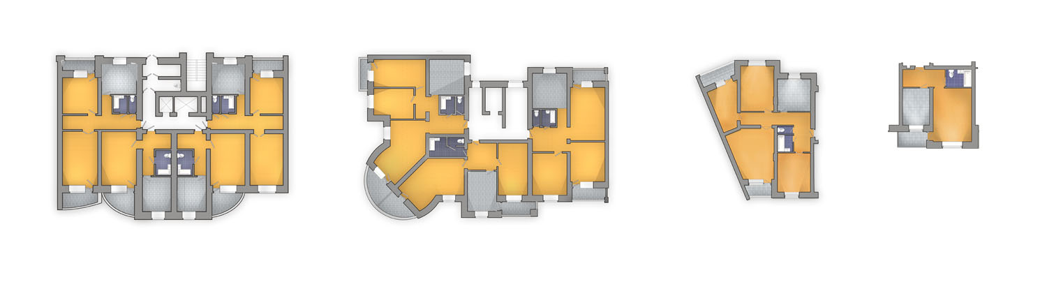 Отрисовка планов квартир для РСП-Инвест