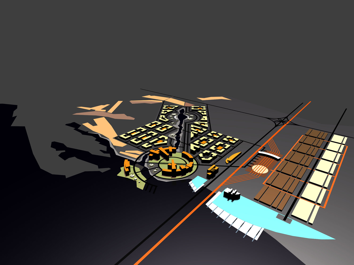 Перспектива города.