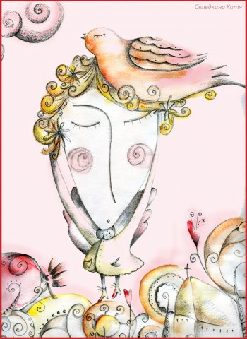 the spring bird - pink