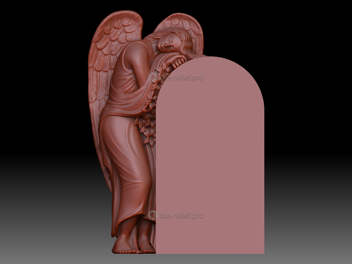 Моделирование скульптуры ангела для резки из мрамора