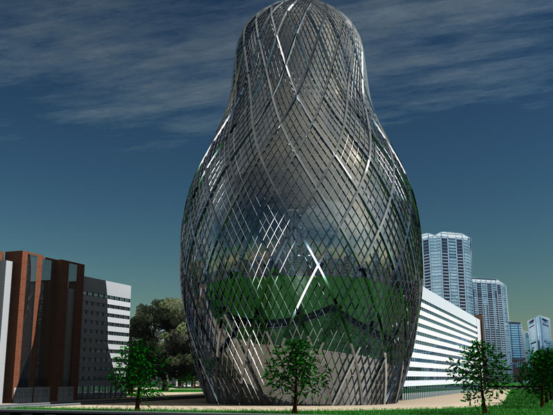 Концепт-визуализация бизнес-центра