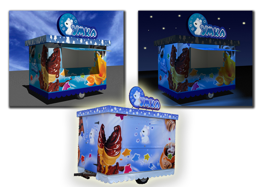 Дизайн и оформление тогового ларька