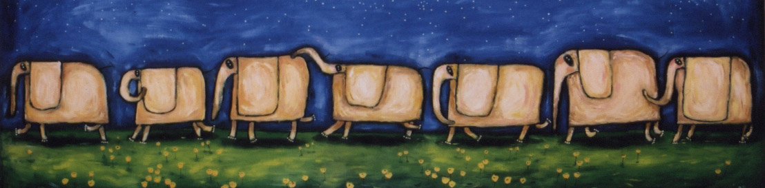 слоны ищут воду