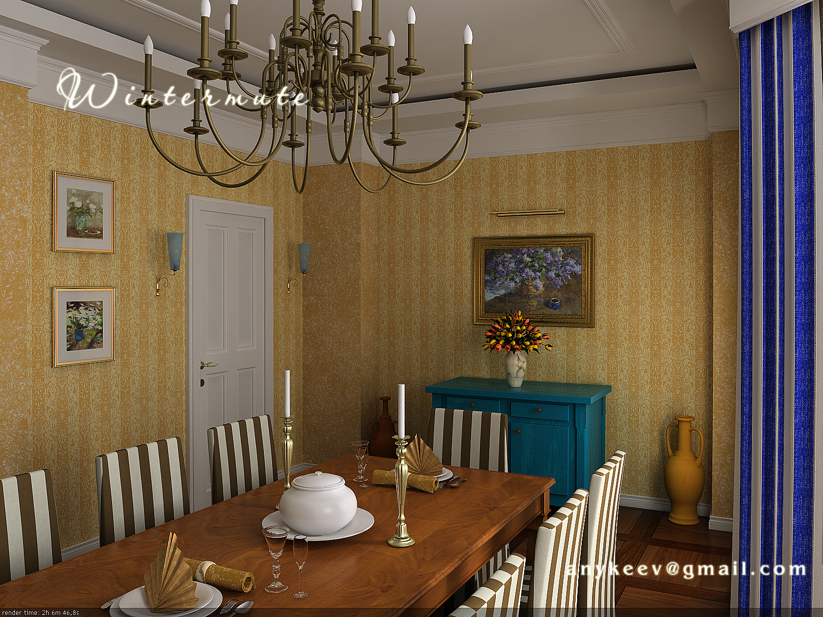 Столовая комната вид3