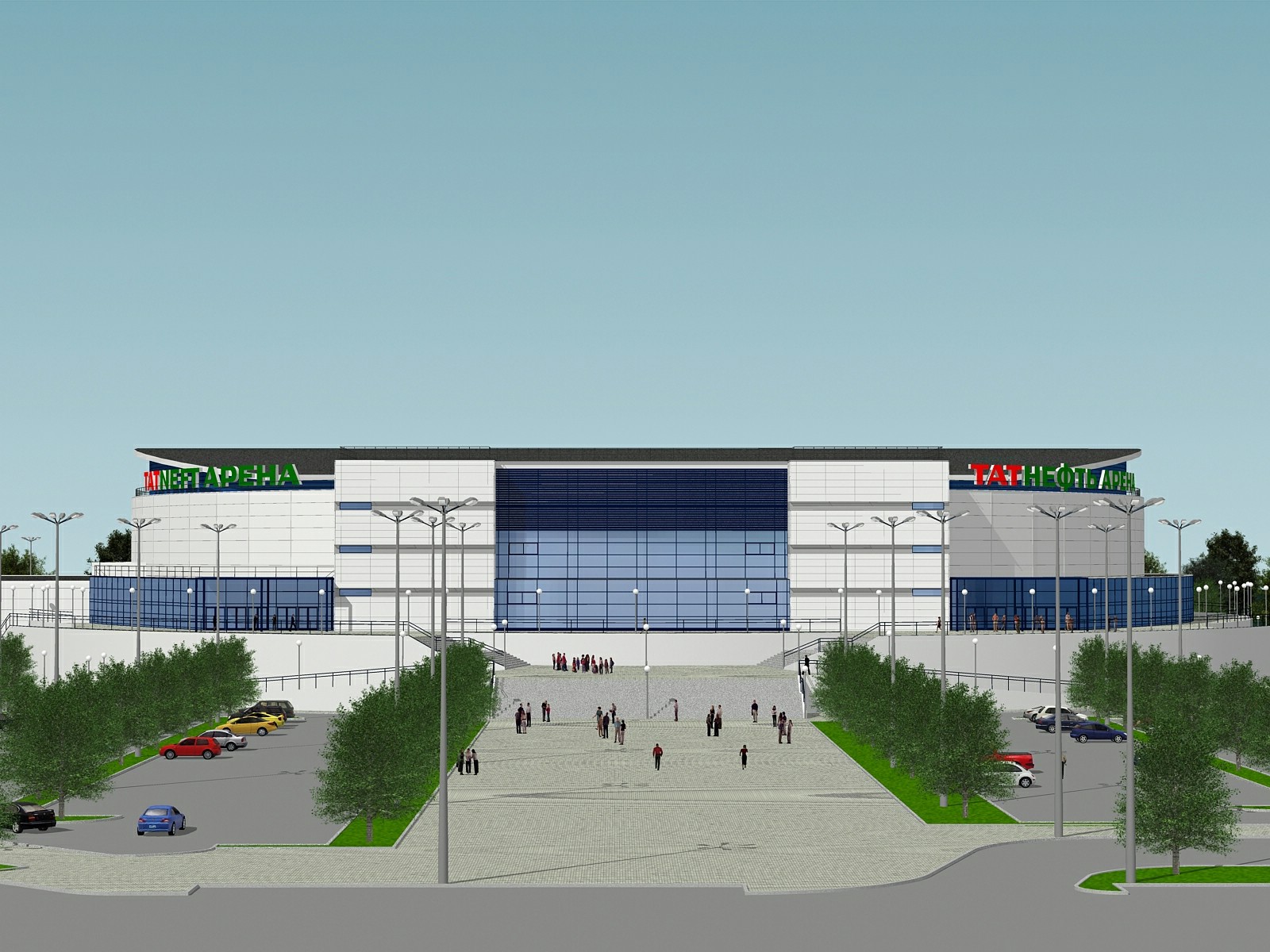 Крышная установка "Татнефть-Арена"