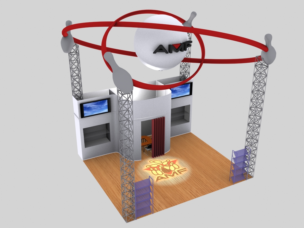 Концепт выставочного стенда компании AMF «Формула боулинга»