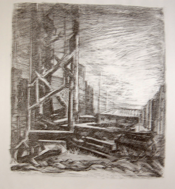 Литография. Иллюстрация к "Москва-Петушки"