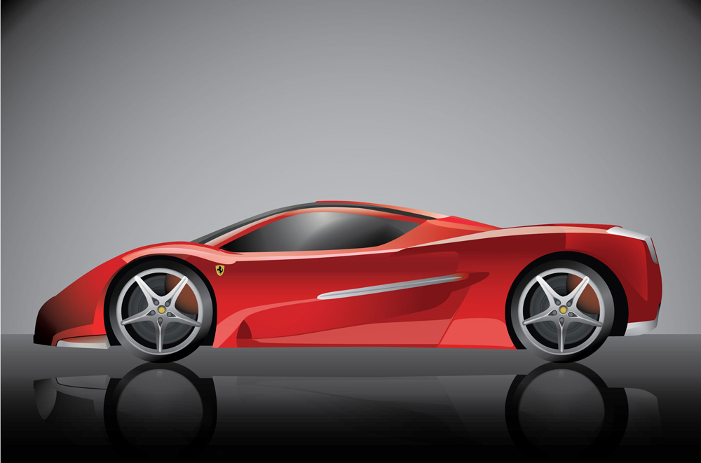 ferrari illustration