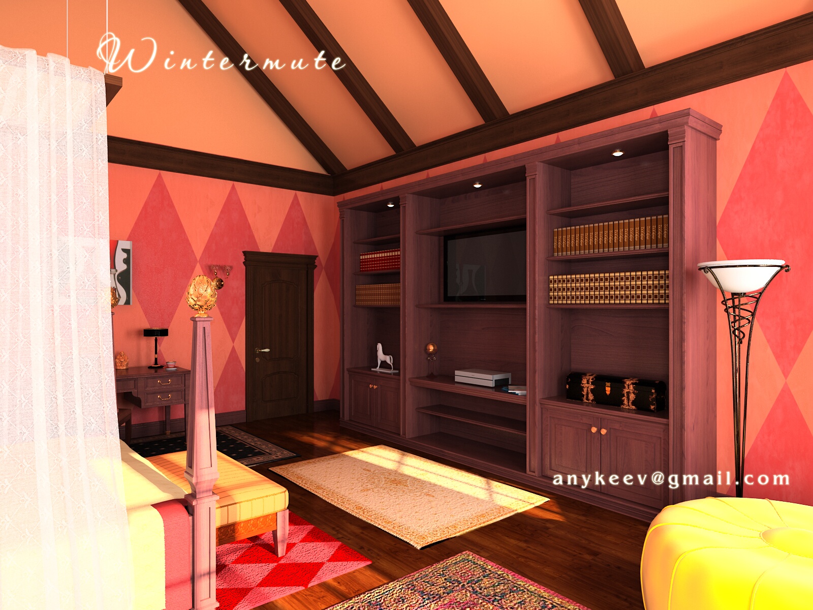 Мужская спальня вид3