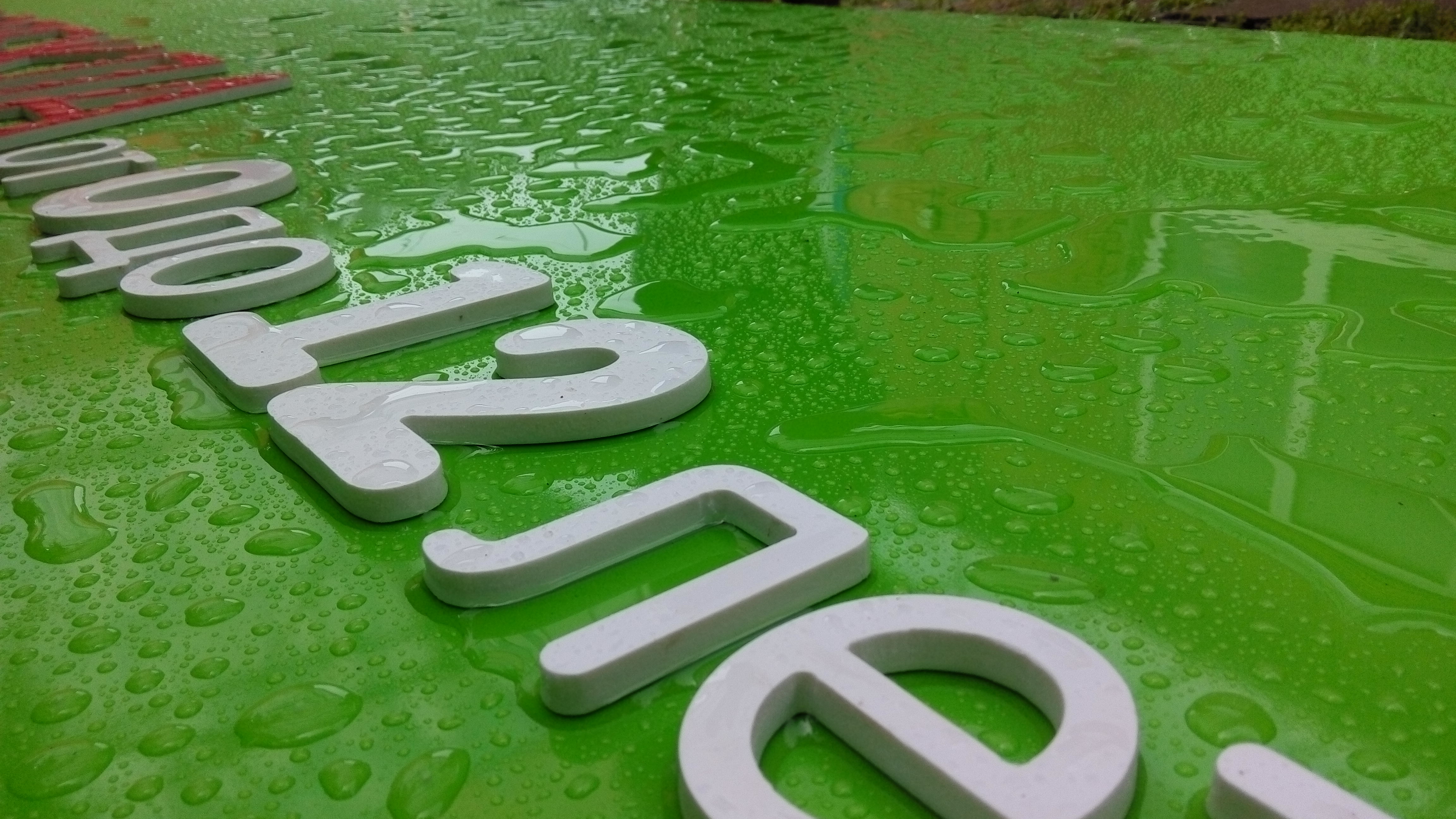 Объёмные и плоские буквы