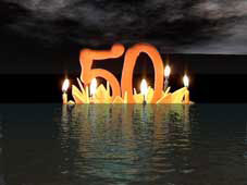 Юбилейная персональная открытка