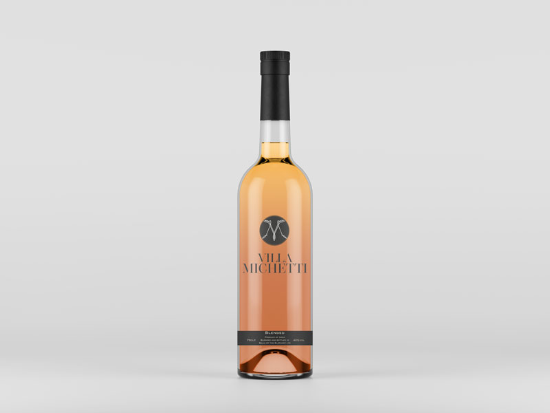 превью логотипа на бутылке