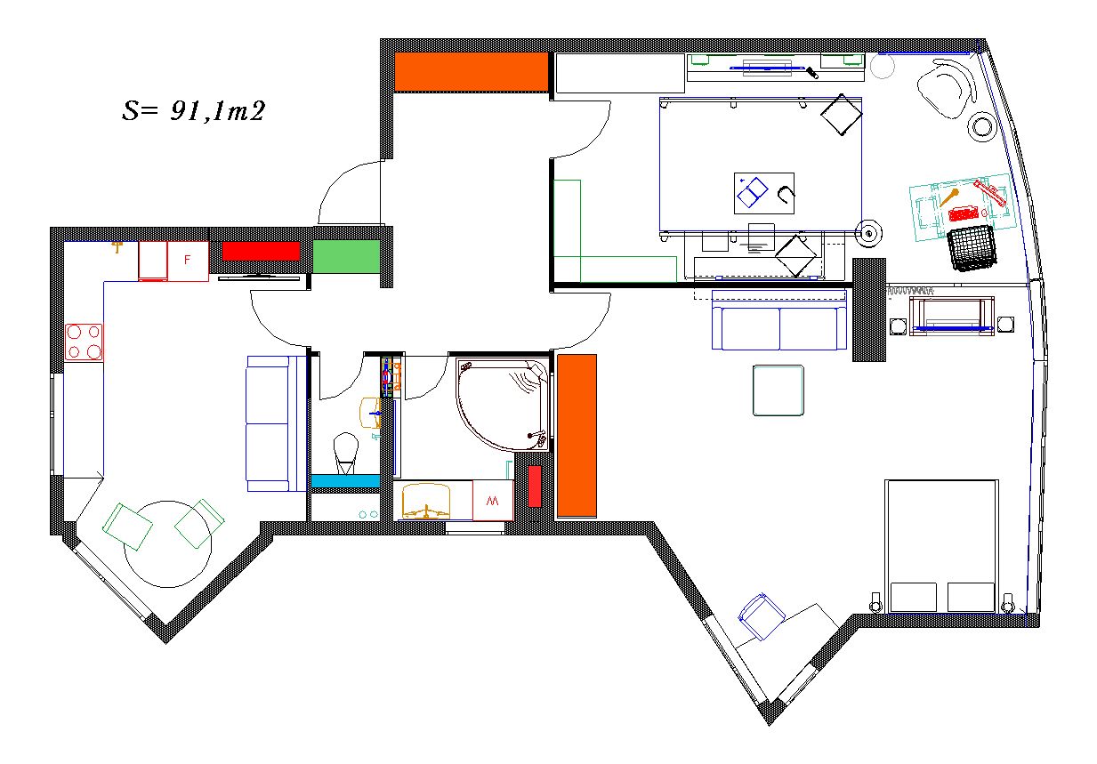 план с расстановкой мебели - "Трианон"