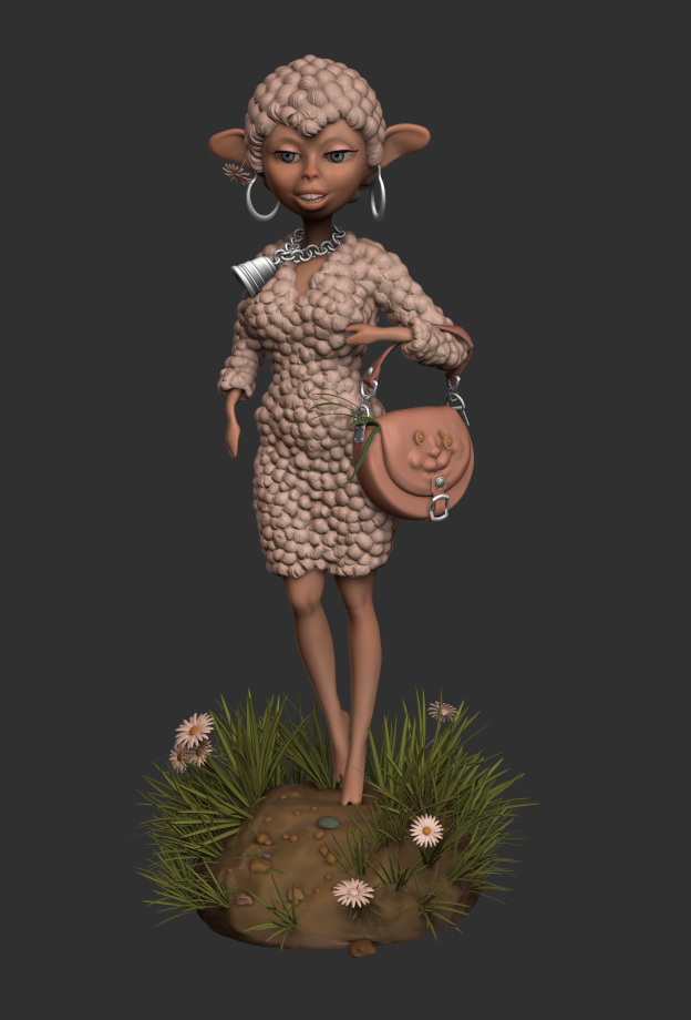 персонаж "овца". моделирование_2