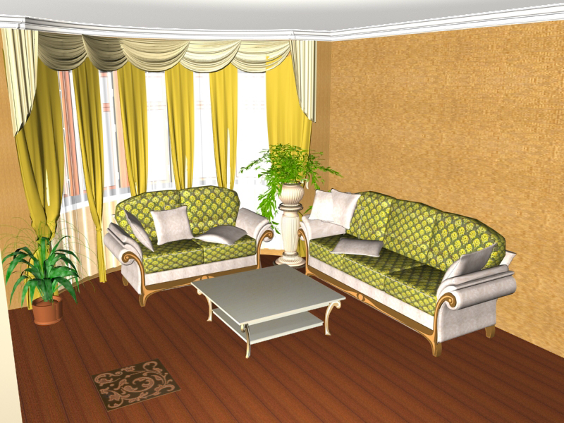 Гостиная в классическом стиле