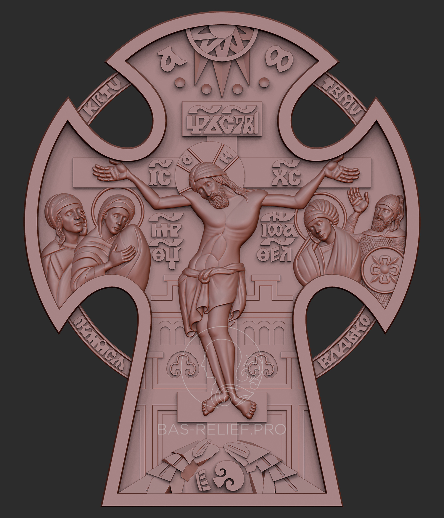 Моделирование креста с иконами