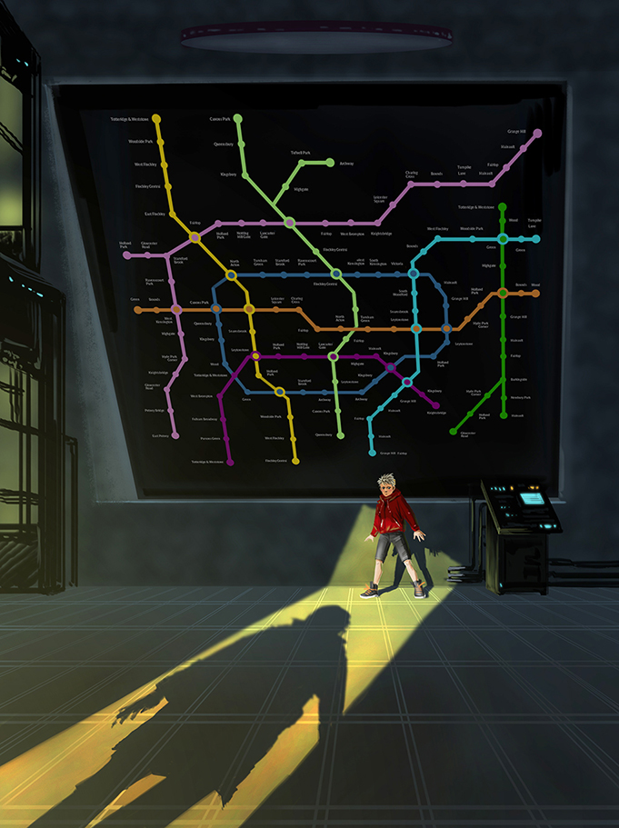 Иллюстрация по повести В. Крапивина "Застава на якорном поле&quot