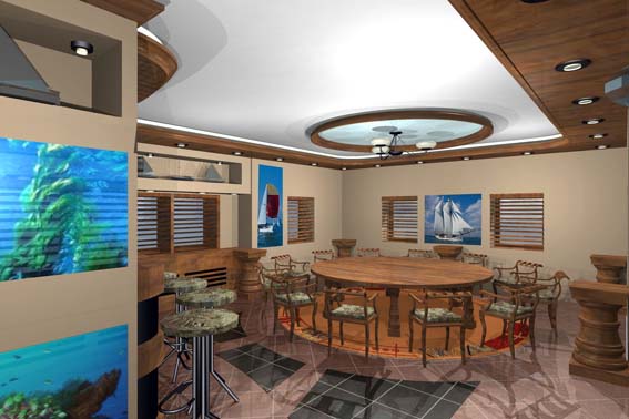 интерьер кают-компании НМТП