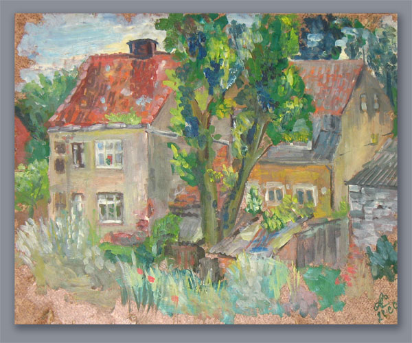 Старые немецкие домики г. Правдинск