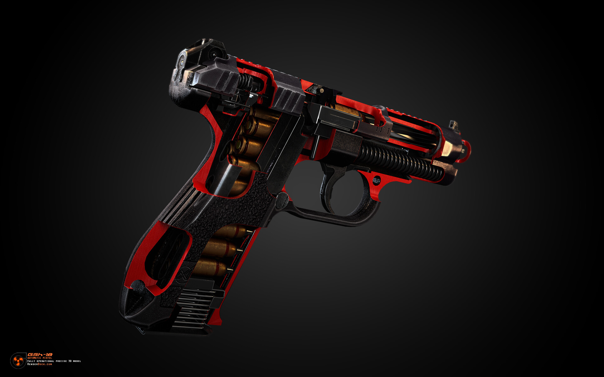 GSh-18 automatic pistol