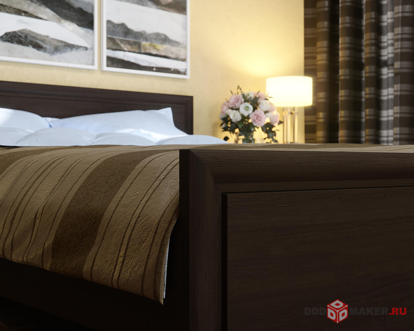 Спальня визуализация 3