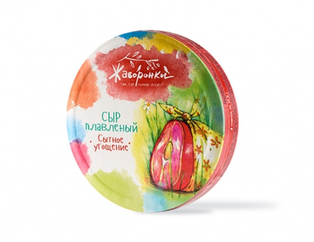 Упаковка плавленного сыра "Жаворонки"