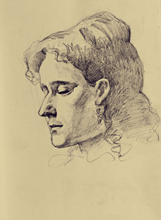 Рисунок.  Бумага, карандаш.