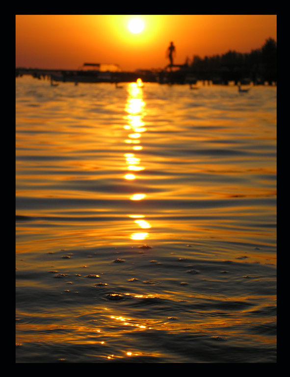 заход солнца