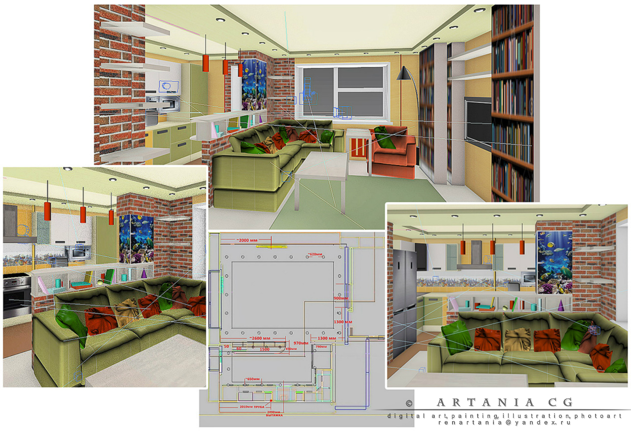 Проектирование интерьера