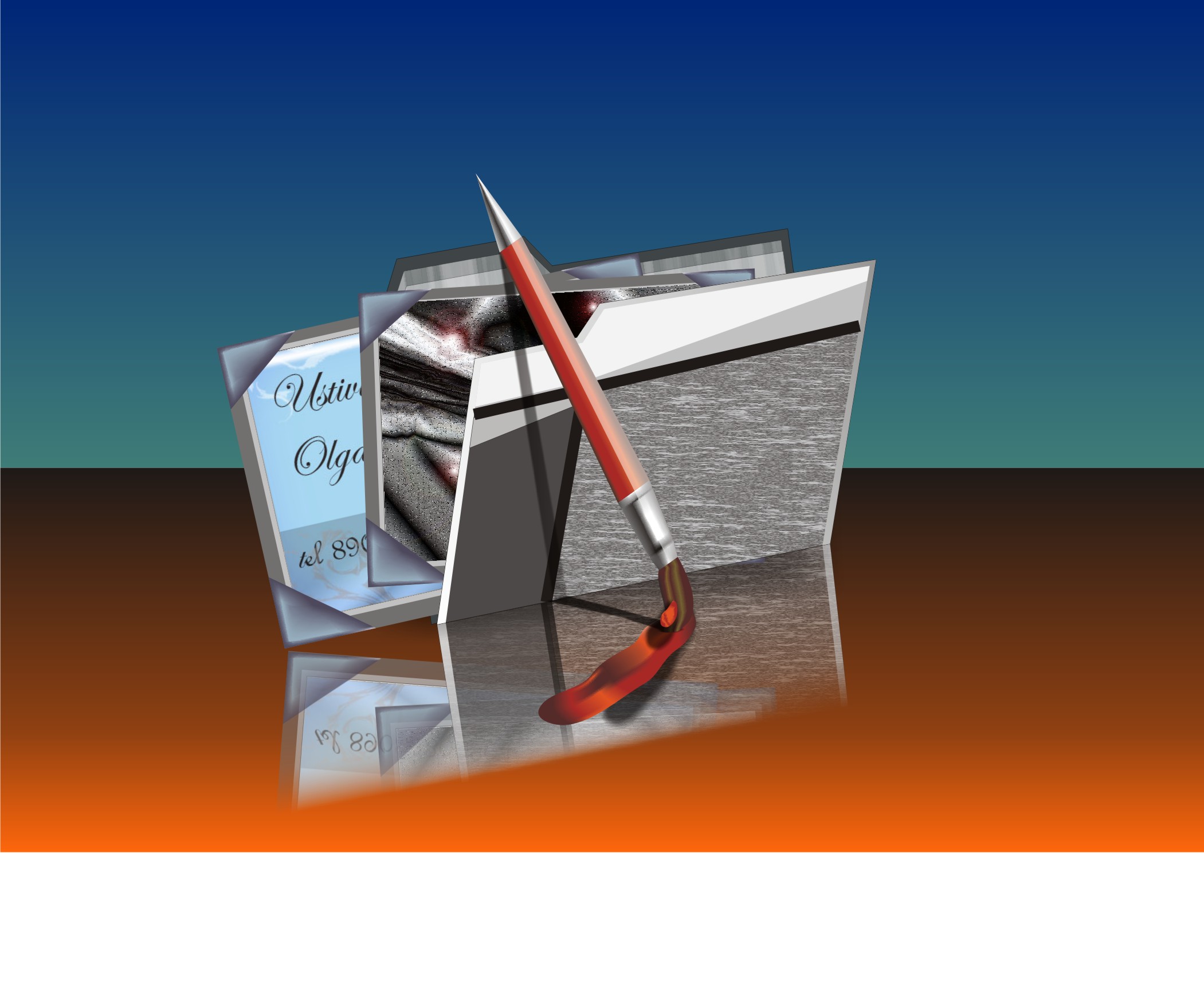 кисть в векторе