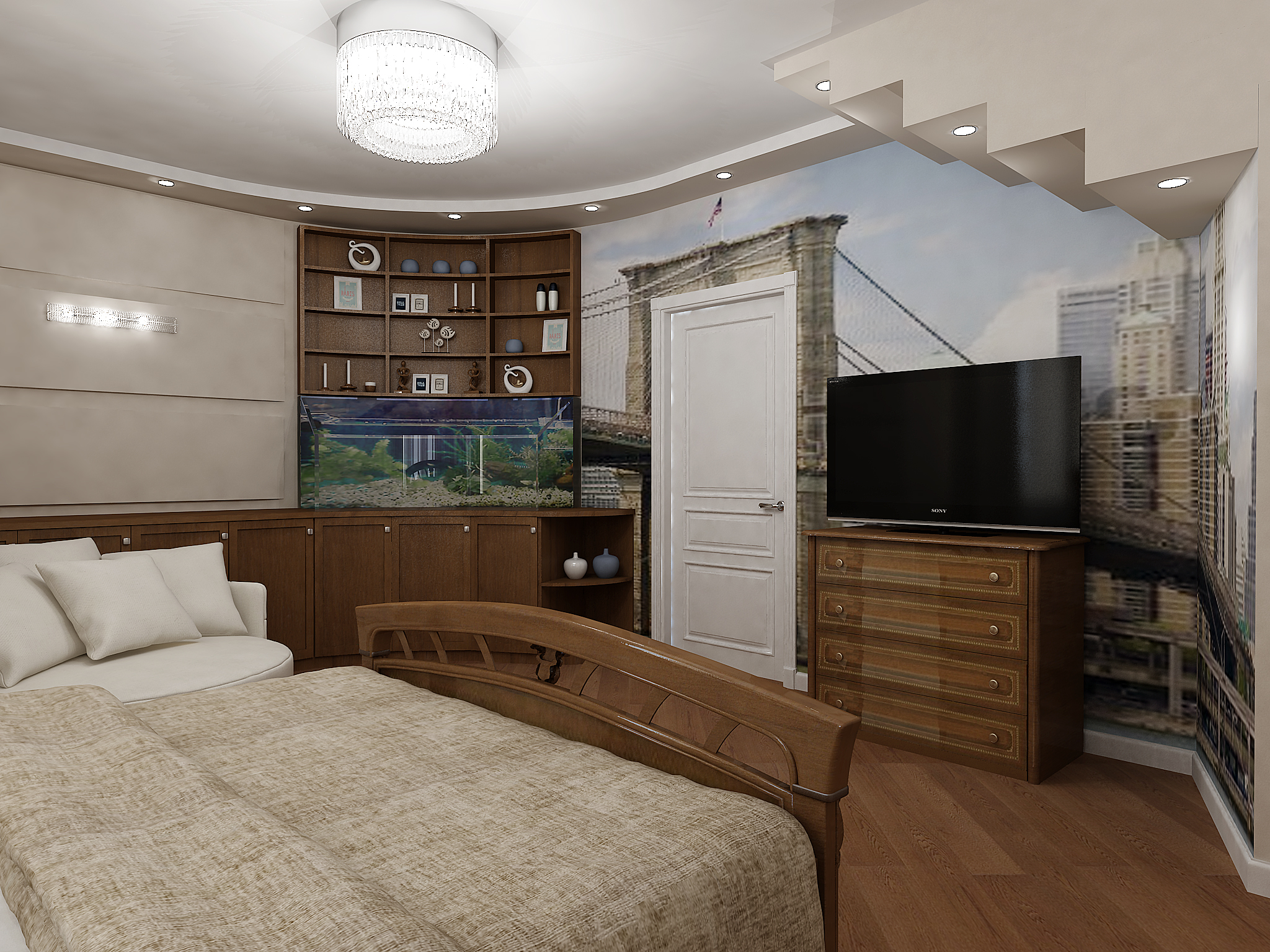 частный дом  гостевая спальня