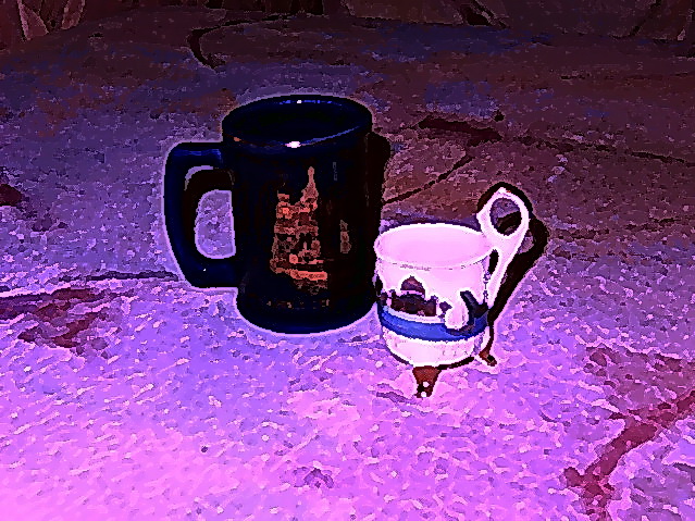 Мини чашки в обработке