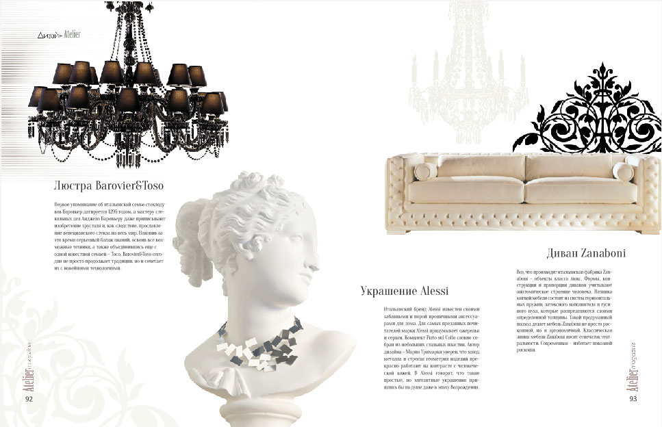 разворот журнала "Аtelier magazine"