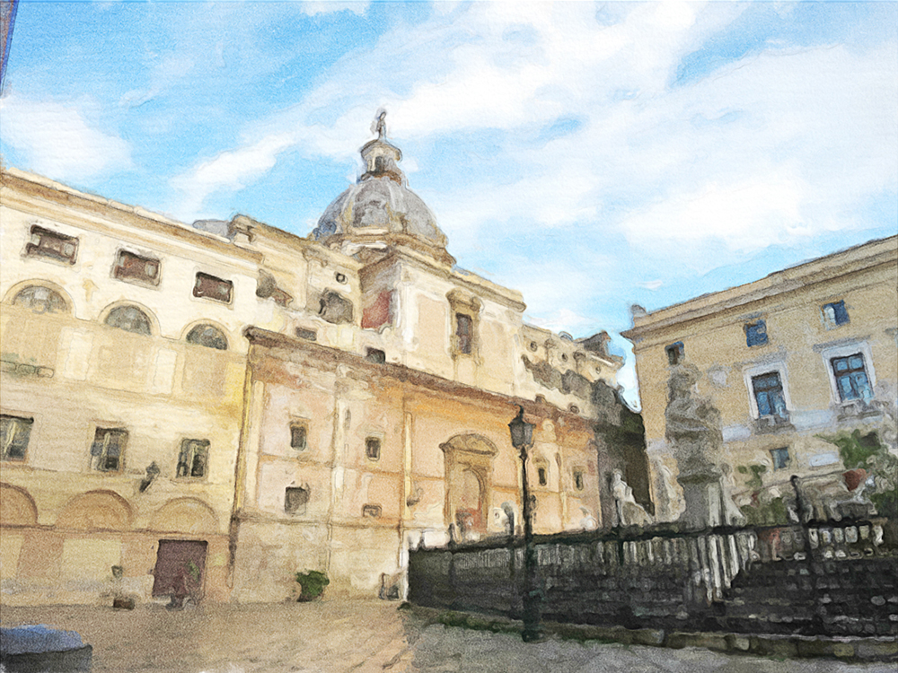 Фотокартина из фотографии (акварель)