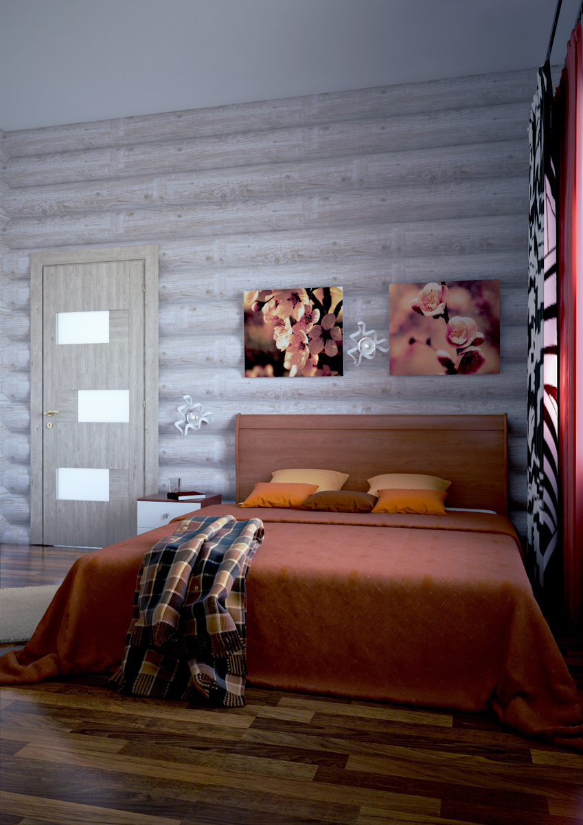 Коттедж второй этаж гостевая спальня