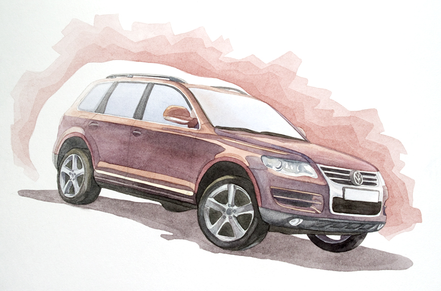 Плакат "Volkswagen Touareg"